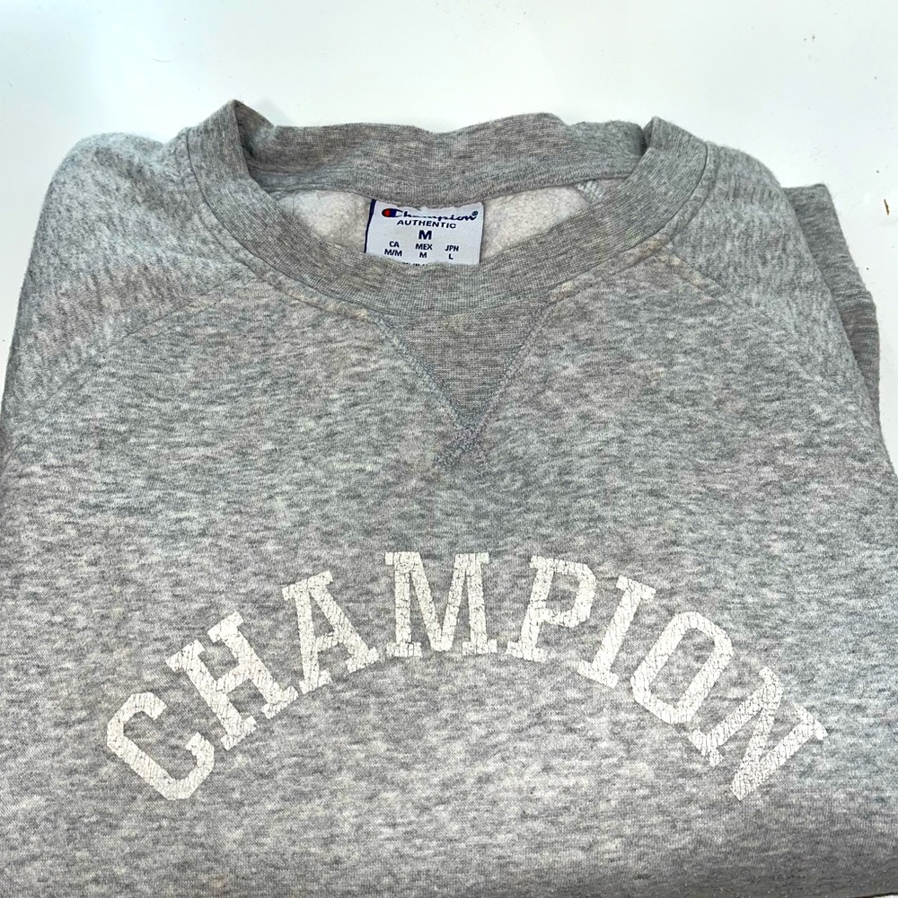 grey champion crew neck lightly used